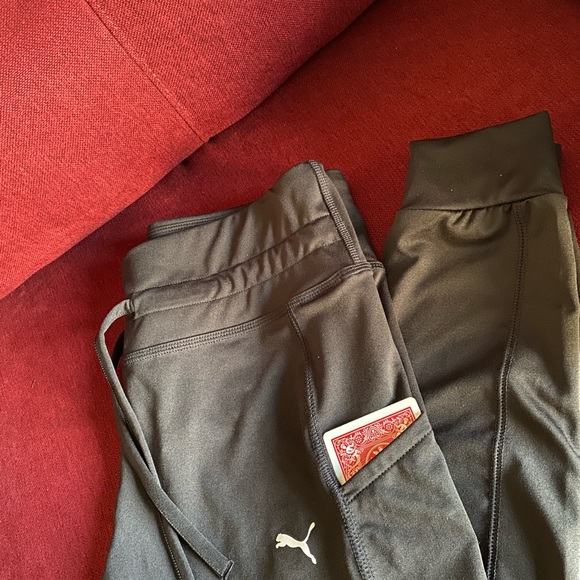 PUMA LADIES CAT LOGO TIGHTS WITH 1 SIDE POCKET BLACK - Picture 13 of 15